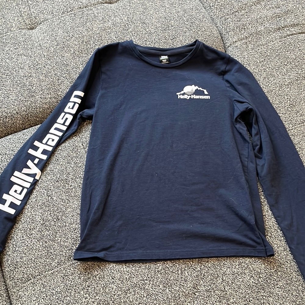 2/$25 Navy Blue Helly Hansen long sleeve tee
